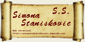 Simona Stanišković vizit kartica
